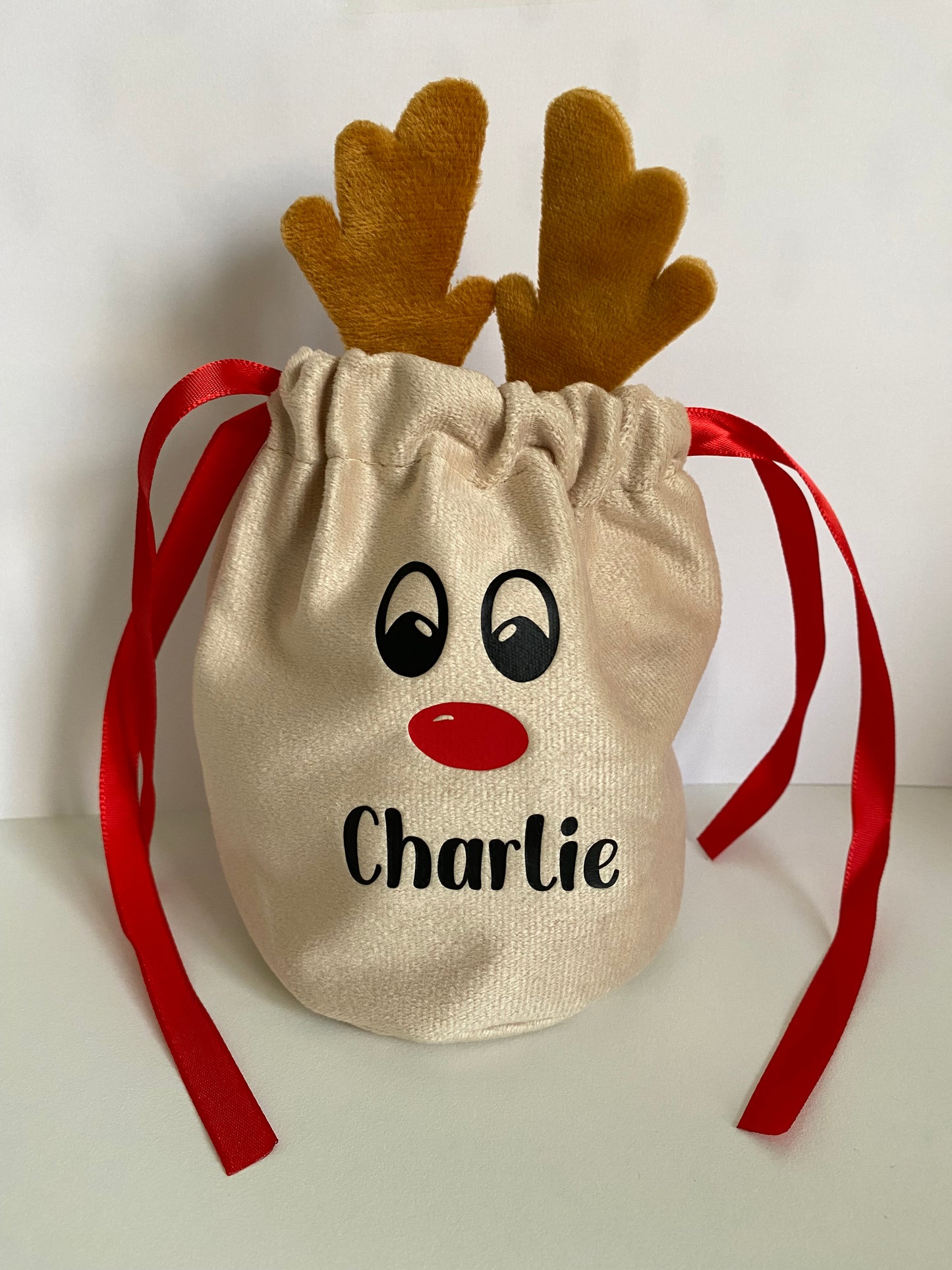 Personalised Reindeer Gift Bag