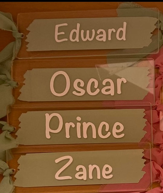 Personalised Pastel Bookmarks