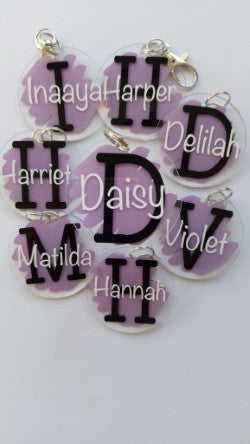 Pastel Personalised Keyring