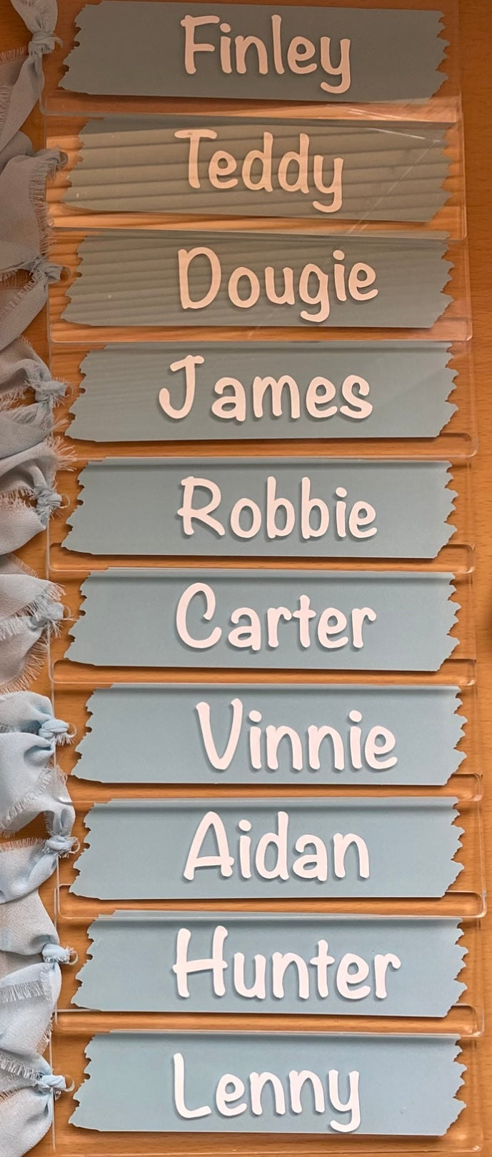 Personalised Pastel Bookmarks