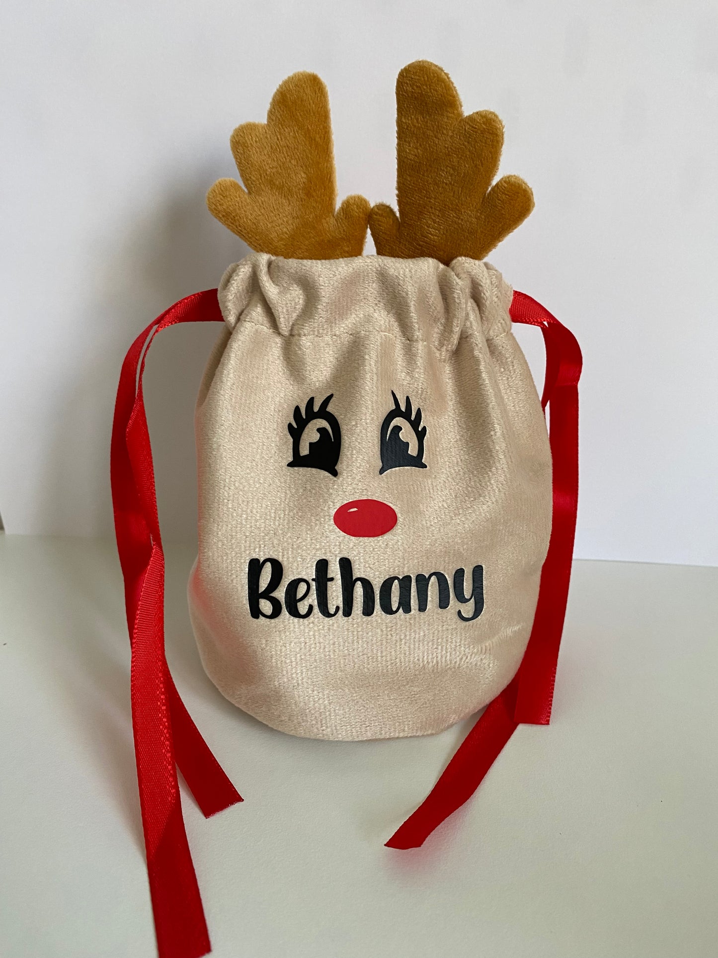 Personalised Reindeer Gift Bag