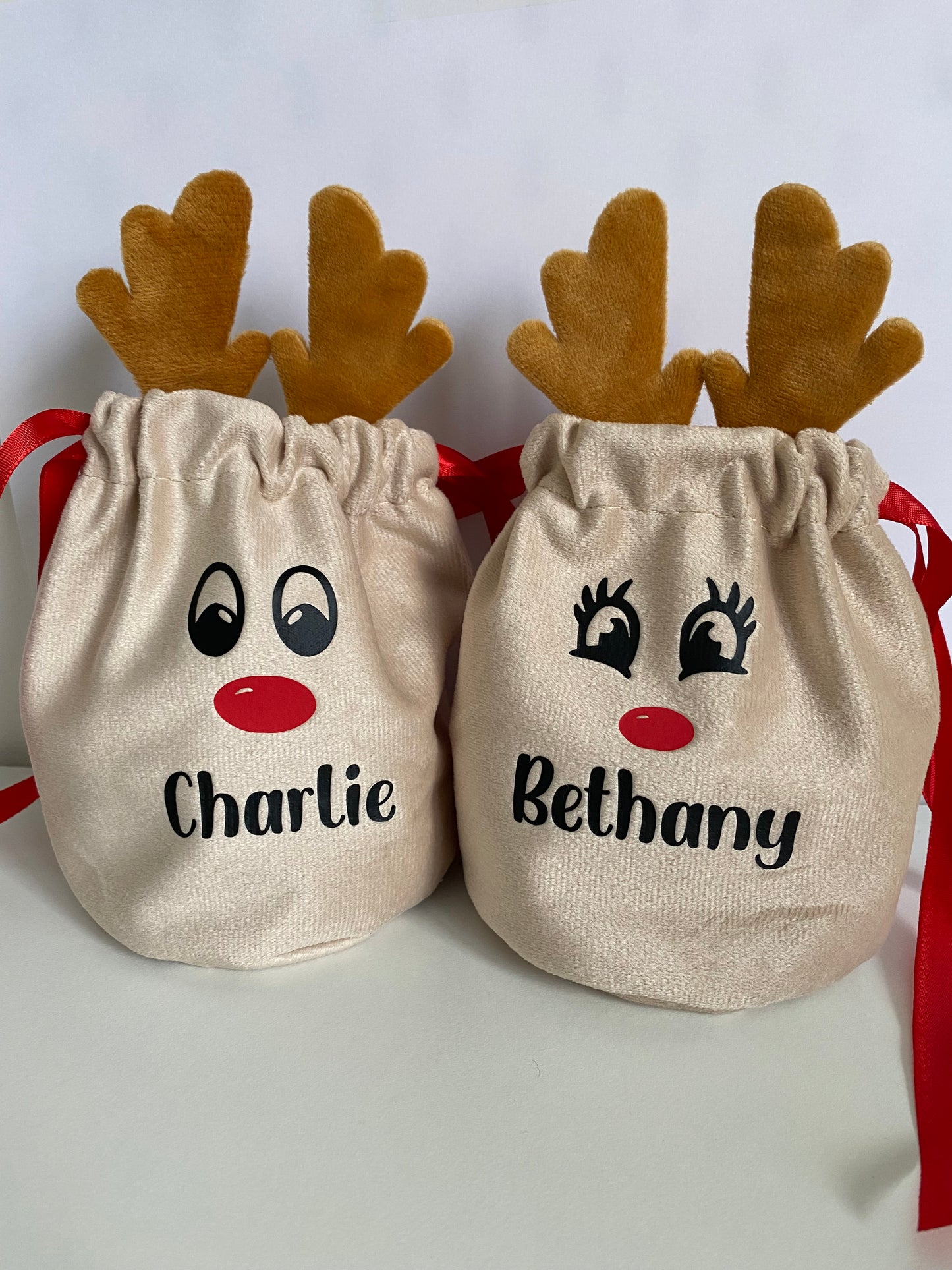 Personalised Reindeer Gift Bag