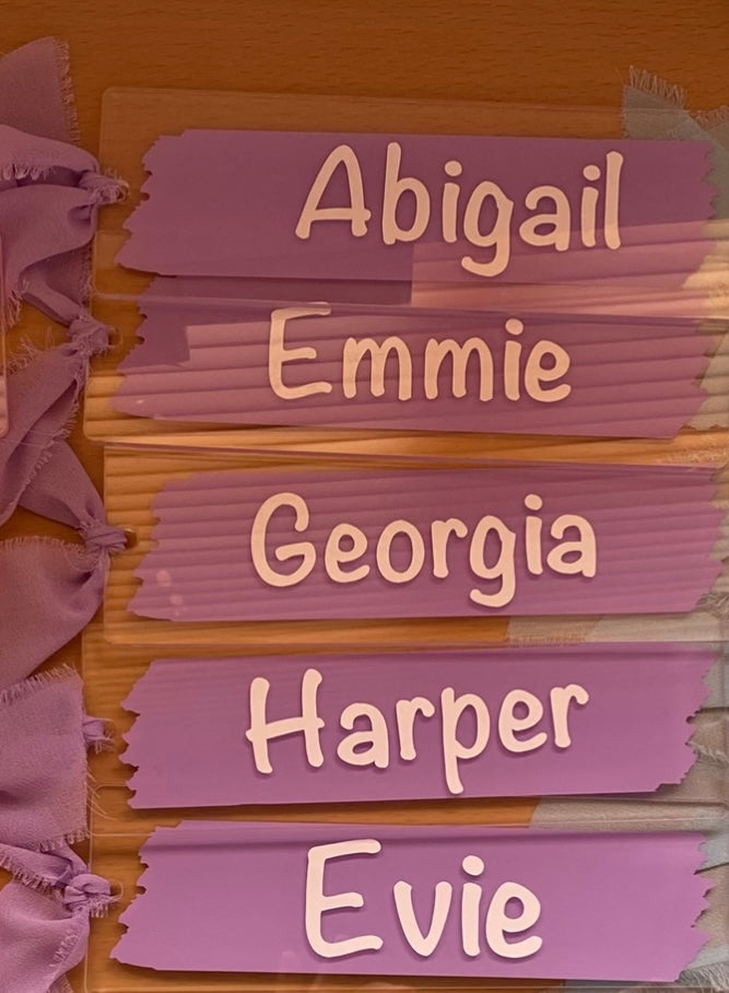 Personalised Pastel Bookmarks