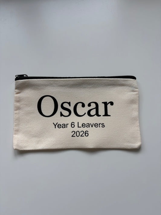 Pencil Case with Year 6 Leavers