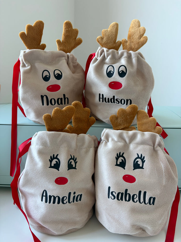 Personalised Reindeer Bag